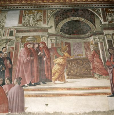 The Angel Appearing to St. Zacharias in the Temple, 1485-90 by Domenico Ghirlandaio
